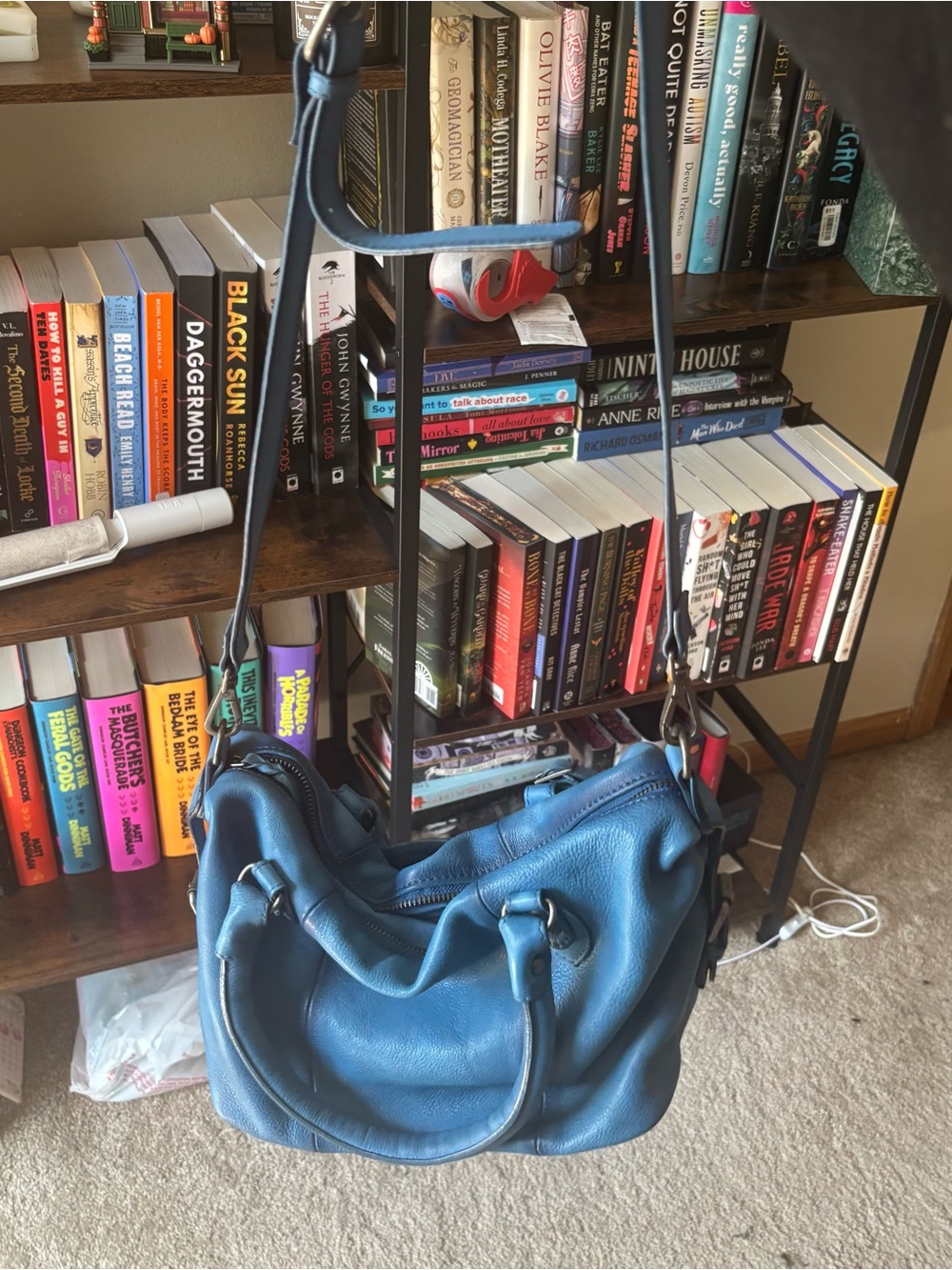 Free People Baby Emerson Tote Bag in Santorini Blue - Picture 3 of 8